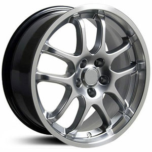 18x9 Infiniti G35 Sedan Replica Hyper Black w/Machined Lip HPO