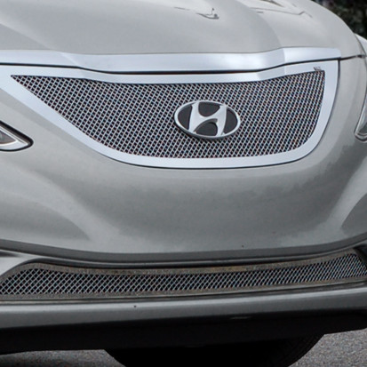 E&G Classics 2011-2014 Hyundai Sonata Grille 2Pc Fine Mesh Grille Black ...