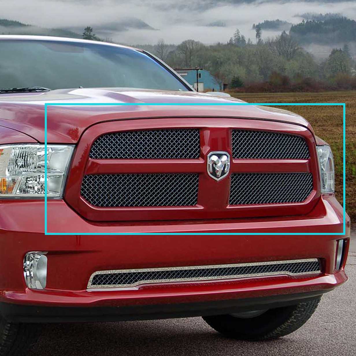 E&G Classics 2013-2015 Dodge Ram 1500 Grille Heavy Mesh Grille Upper ...