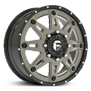 20x10 Fuel Offroad D232 Hostage Dually Gunmetal Matte REV