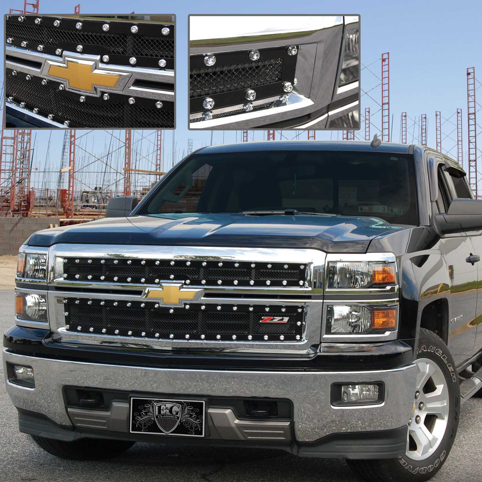 E&G Classics 2014-2015 Chevrolet Silverado 1500 Grille E-Power Fine ...