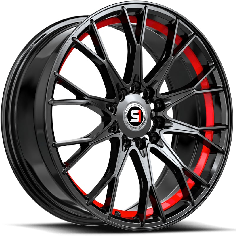 Spec-1 SP-59  Wheels Gloss Black Red Undercut