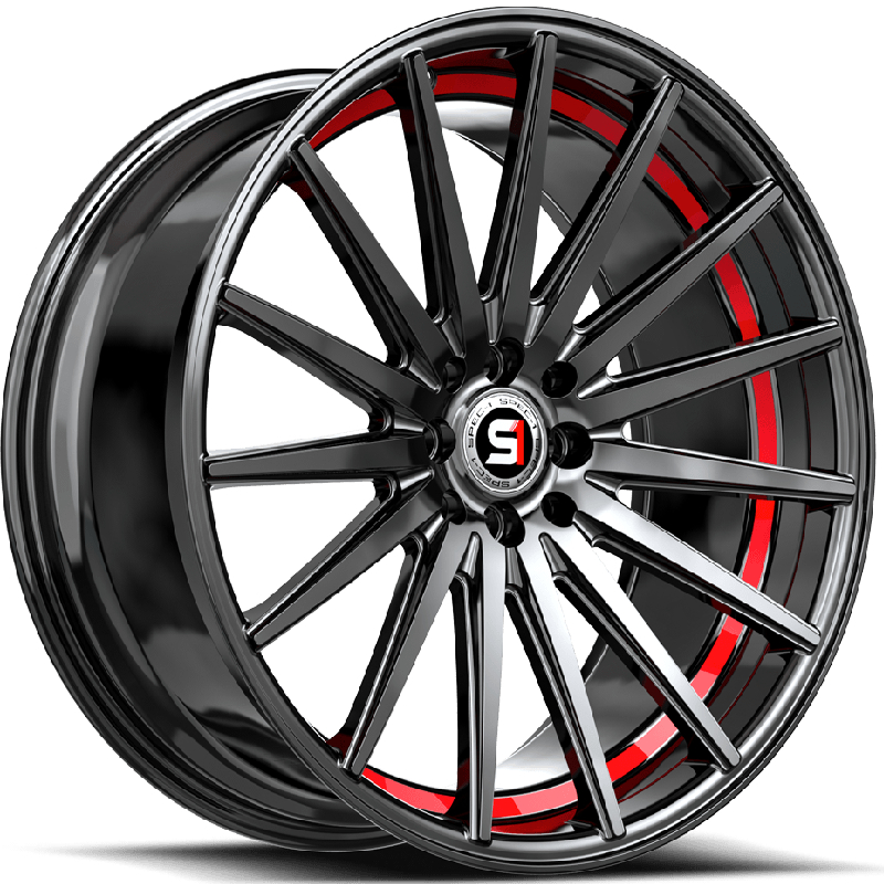 Spec-1 SP-69  Wheels Gloss Black Red Undercut