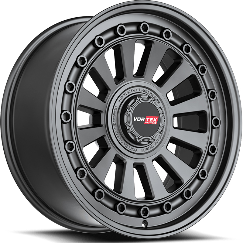 18x9 Vortek VRD-702 Radar Matte Black REV