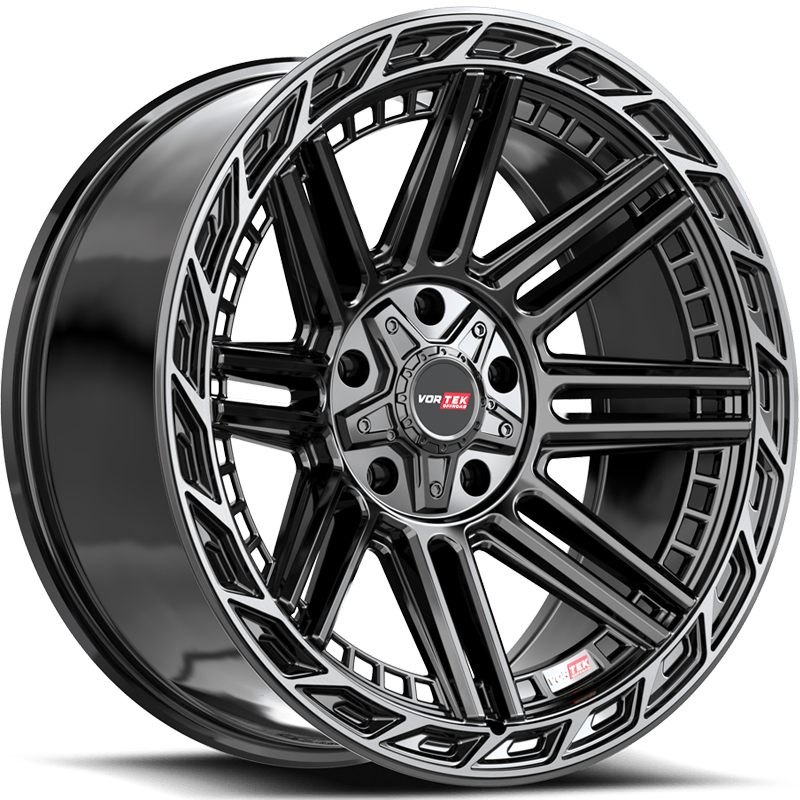 22x10 Vortek VRP-501 Turbo Black Diamond Tint REV