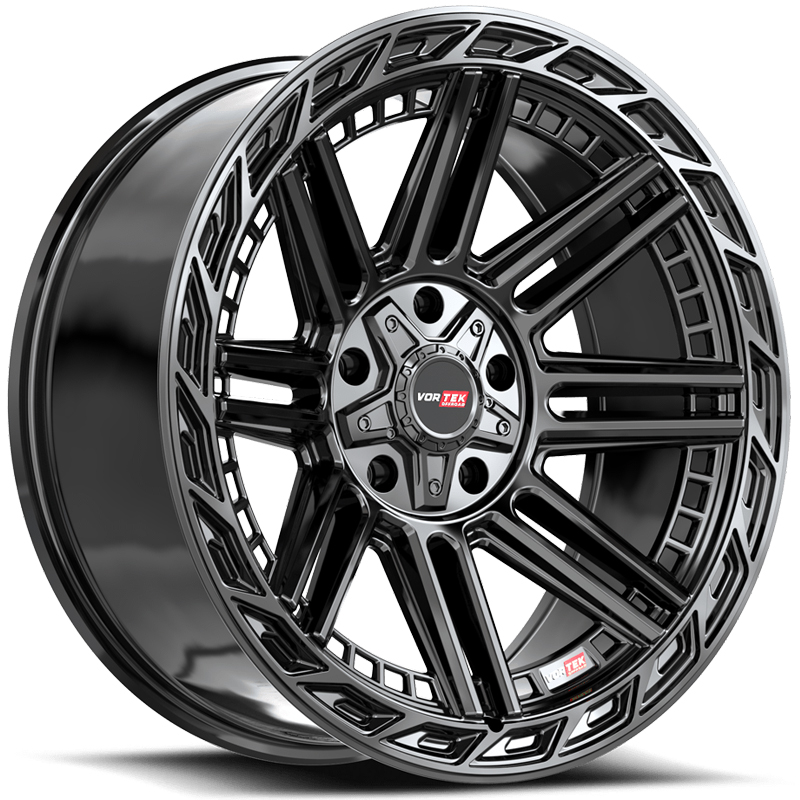 20x10 Vortek VRP-501 Turbo Gloss Black REV