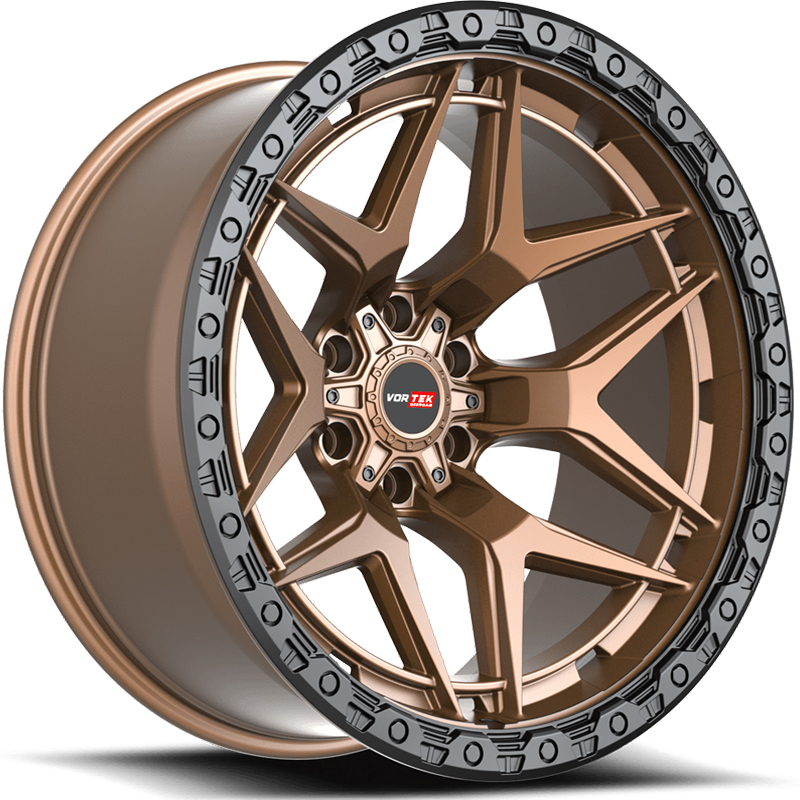 18x9 Vortek VRT-603 Atheno Matte Bronze Black Bead Ring REV