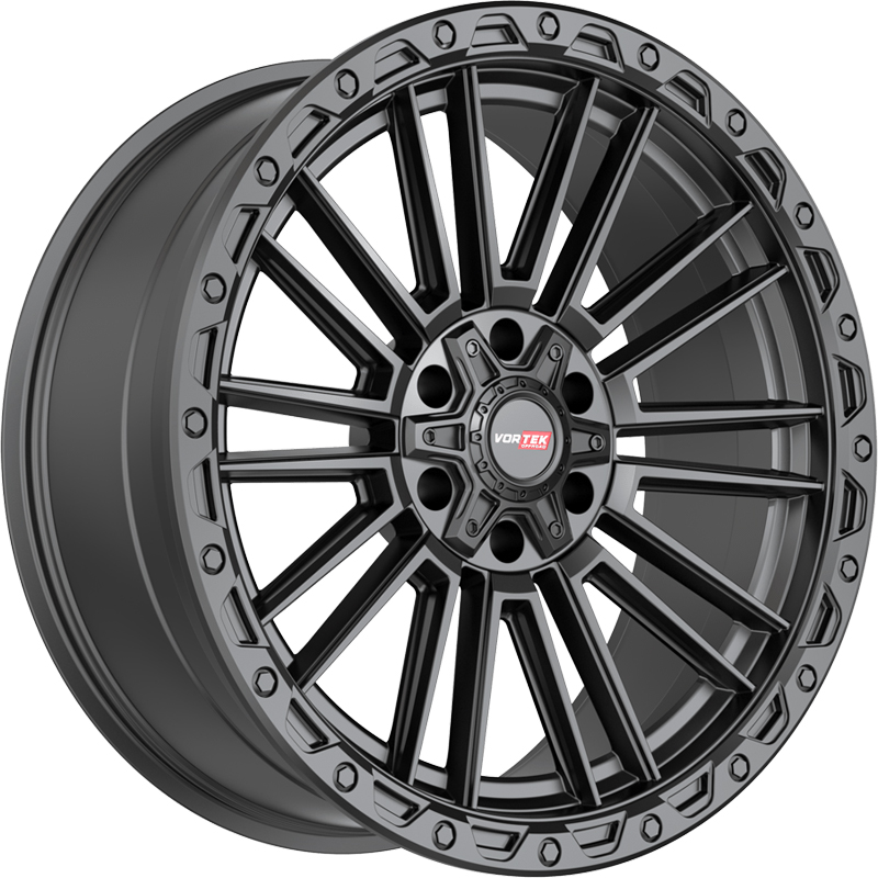 20x9.5 Vortek VRT-604 Zeus Matte Black REV